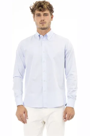 BALDININI Homme, Chemises, Bleu, Taille: M Style italien Chemise bleue Regular Fit