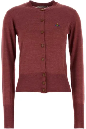 Vivienne Westwood Femme, Pulls, Rouge, Taille: 36 FR Cardigan en Laine Rouge