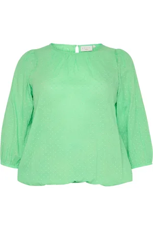 Kaffe Femme, Blouses et Chemises, Vert, Taille: 44 FR Chemisier Bouquet de Printemps