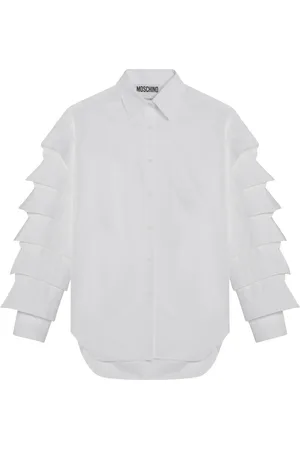 Moschino Femme, Blouses et Chemises, Blanc, Taille: 36 FR Chemise à manches longues