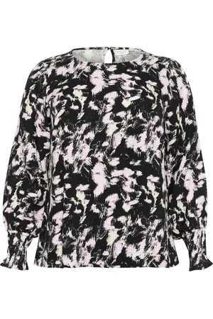 Kaffe Femme, Blouses et Chemises, Multicolore, Taille: 48 FR Chemisier Graphic Strokes