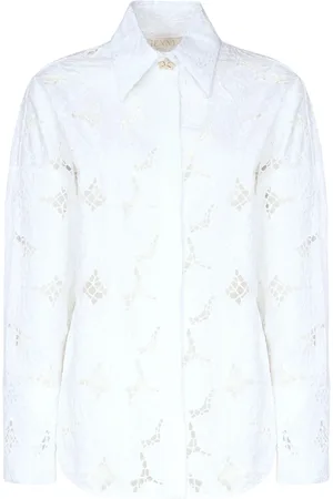 GENNY Femme, Blouses et Chemises, Blanc, Taille: 40 FR Chemise Blouse Blanche