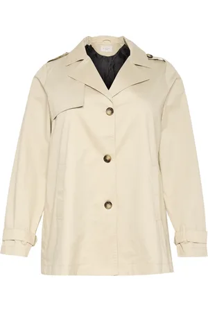 Kaffe Femme, Manteaux, , Taille: 46 FR Veste grise avec col classique