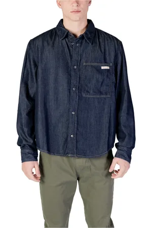 Calvin Klein Homme, Chemises, Bleu, Taille: L Chemise à manches longues collection printemps/été