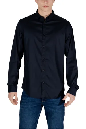 Armani Exchange Homme, Chemises, Bleu, Taille: M Chemise à manches longues Collection Printemps/Été