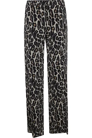 THEORY Femme, Pantalons, Multicolore, Taille: 38 FR Pantalon Relax Imprimé Léopard