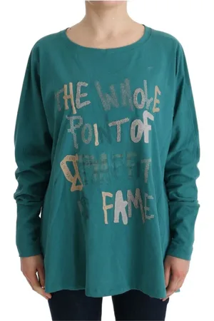John Galliano Femme, Tops, Vert, Taille: 38 FR Élégant pull en coton vert