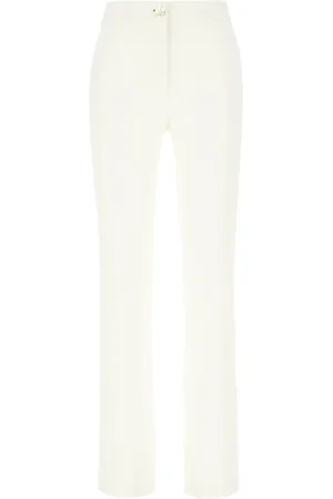 GENNY Femme, Pantalons, Blanc, Taille: 38 FR Pantalons Élégants pour Hommes et Femmes