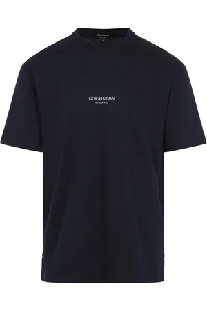 Giorgio Armani Homme, Tops, Bleu, Taille: S T-shirt bleu pour hommes