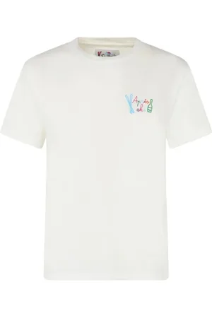 MC2 SAINT BARTH Femme, Tops, Blanc, Taille: 38 FR Style Apres Ski Arc-en-ciel Emilie