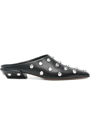 PARIS TEXAS Femme, Chaussures, Noir, Taille: 37 EU Sandales en Cuir Noir Style Élégant