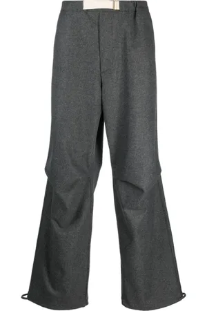 DARKPARK Homme, Pantalons, Gris, Taille: L Pantalon en Laine Vierge Gris