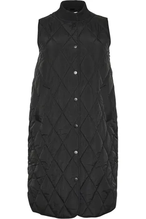 Kaffe Femme, Vestes, Noir, Taille: 54 FR Gilet Matelassé Veste Noir Profond