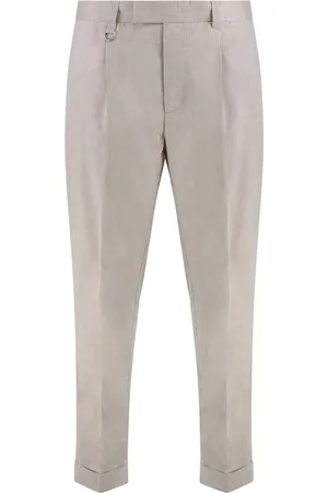 Paolo Pecora Homme, Pantalons, , Taille: L Pantalon Chino Slim Fit avec Revers aux Chevilles