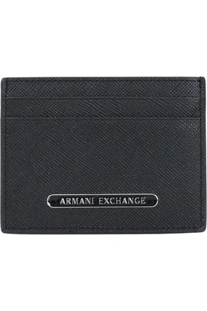 Armani Exchange Homme, Accessoires, Noir, Taille: ONE Size Porte-cartes Homme Noir Minimaliste