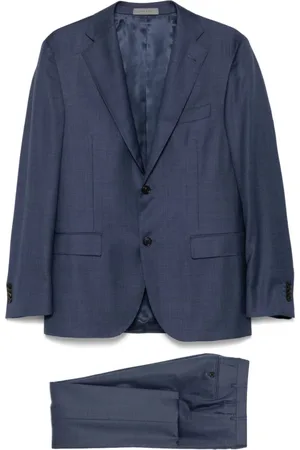 corneliani Homme, Costumes, Bleu, Taille: M Veste de Costume Bleue en Laine