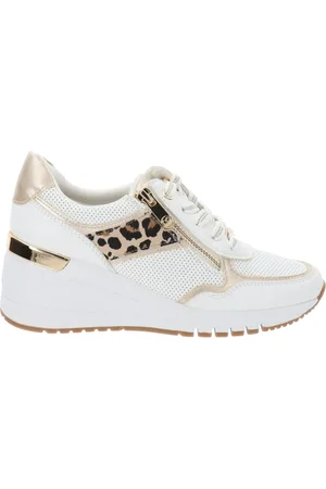 Marco Tozzi Femme, Chaussures, Blanc, Taille: 37 EU Baskets Femme en Similicuir