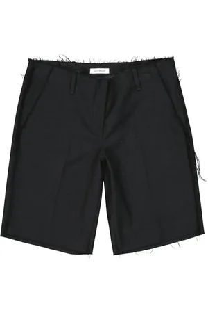 Dondup Homme, Shorts, Noir, Taille: S Shorts en Laine Vierge avec Poches et Ceinture