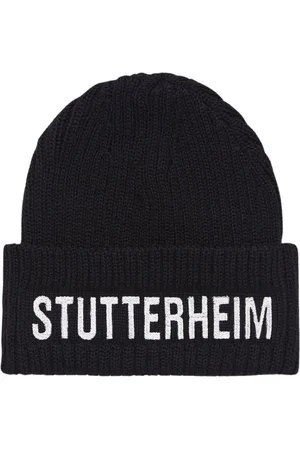 Stutterheim Unisex, Accessoires, Noir, Taille: ONE Size Bonnet en tricot de laine mérinos
