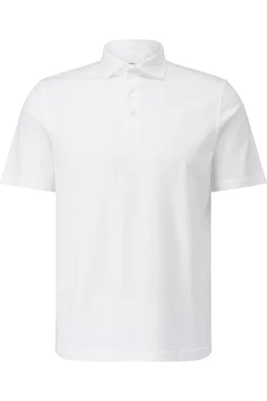 FEDELI Homme, Tops, Blanc, Taille: XL Polo en jersey style classique