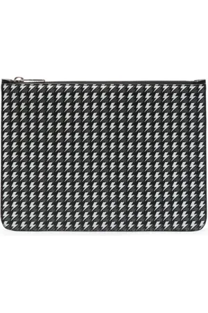 Neil Barrett Homme, Sacs, Noir, Taille: ONE Size Pochette zippée noire