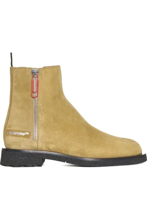 OFF-WHITE Homme, Chaussures, , Taille: 43 EU Bottines en Daim avec Logo Latéral