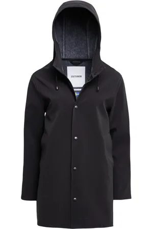 Stutterheim Unisex, Vestes, Noir, Taille: XS Imperméable mat avec coutures soudées double