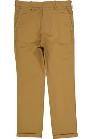 Marni Femme, Pantalons, Brun, Taille: 36 FR Pantalon Slim en Coton avec Poches