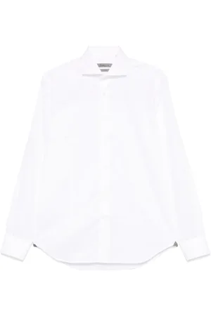 corneliani Homme, Chemises, Blanc, Taille: M Chemise Blanche en Coton Col Français