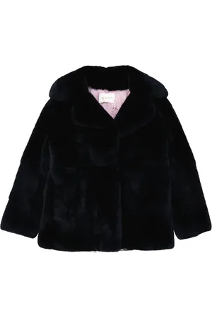 Alberta Ferretti Femme, Vestes, Bleu, Taille: 36 FR Veste en fourrure de lapin vendredi