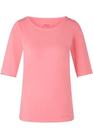 Marc Cain Femme, Tops, Rose, Taille: 44 FR T-shirt décontracté à manches demi-longues