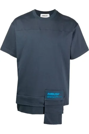 AMBUSH Homme, Tops, Bleu, Taille: M T-shirt en coton pour homme
