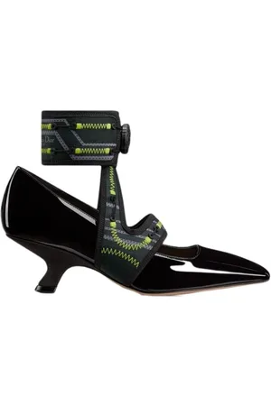 Dior Femme, Chaussures, Noir, Taille: 38 EU Escarpins en cuir à bout carré