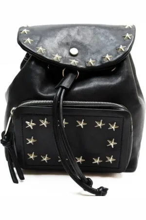 Jimmy Choo Femme, Pre-owned, Noir, Taille: ONE Size Pre-owned Cuir sacs-dos