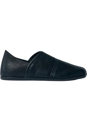 Vivienne Westwood Homme, Chaussures, Noir, Taille: 41 EU Chaussons en cuir lavé