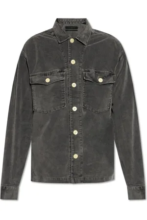 AllSaints Homme, Chemises, Gris, Taille: S Chemise en velours côtelé Harrier