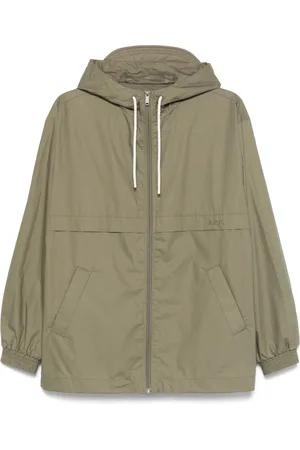 A.P.C. Homme, Vestes, Vert, Taille: S Veste à capuche en coton