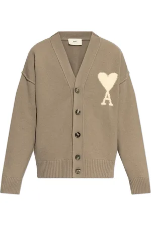 Ami Homme, Pulls, Brun, Taille: M Gilet en Laine