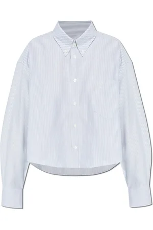 Ami Femme, Blouses et Chemises, Bleu, Taille: 36 FR Chemise à rayures