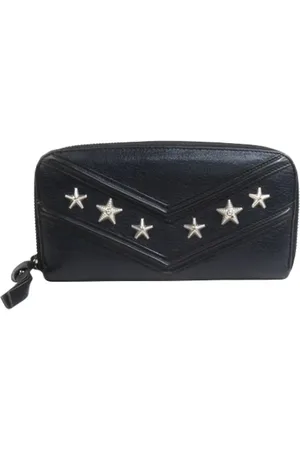 Jimmy Choo Femme, Pre-owned, Noir, Taille: ONE Size Pre-owned Cuir petite-maroquinerie