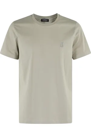 Dondup Homme, Tops, Vert, Taille: L T-shirt Jersey avec Logo Imprimé