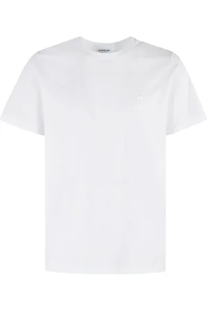 Dondup Homme, Tops, Blanc, Taille: XL T-shirt Jersey avec logo imprimé
