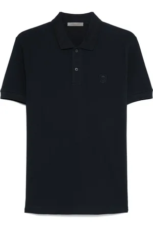 corneliani Homme, Tops, Bleu, Taille: XL Polo en coton Pima