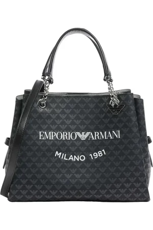 Giorgio Armani Femme, Sacs, Gris, Taille: ONE Size Sac de magasinage synthétique gris