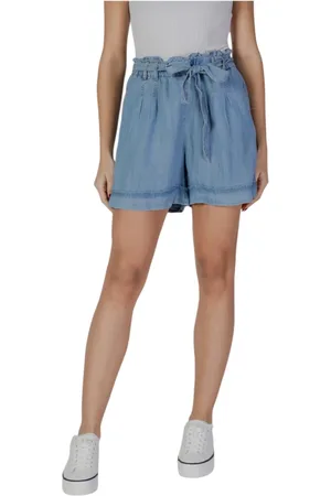 B YOUNG Femme, Shorts, Bleu, Taille: 38 FR Shorts Femme Lyocell Bleu Printemps/Été