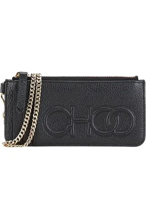 Jimmy Choo Femme, Pre-owned, Noir, Taille: ONE Size Pre-owned Cuir petite-maroquinerie