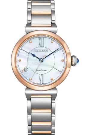 Citizen Femme, Accessoires, Gris, Taille: ONE Size Montre L Em1074-82D