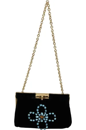 Dolce & Gabbana Femme, Sacs, Noir, Taille: ONE Size Sac bandoulire de soirée orné de cristaux