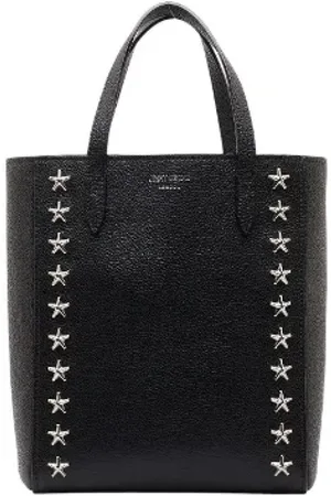 Jimmy Choo Femme, Pre-owned, Noir, Taille: ONE Size Pre-owned Cuir cabas