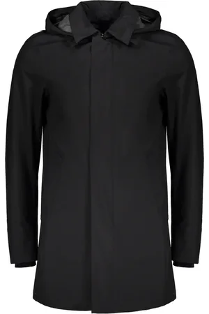 HERNO Homme, Manteaux, Noir, Taille: S Imperméable technique avec poignets élastiques